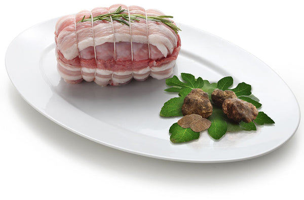 pronti a cuocere ARROTOLATO DI CONIGLIO RIPIENO<br/> AL TARTUFO<br/> 650g F.B.M. Lavorazione carni srl - Il Borgo della Freschezza